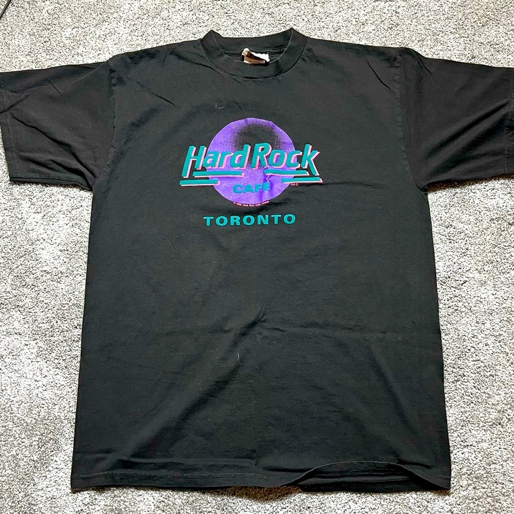 Hard Rock Cafe Vintage T-Shirt toronto Canada Mens Size XL 1989 New